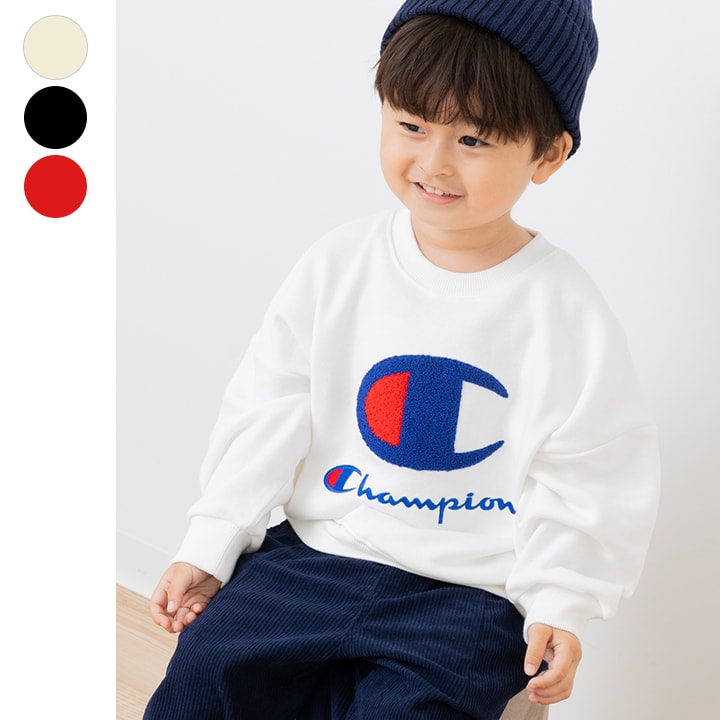 〈チャンピオン〉サガラ刺繍裏毛トレーナー