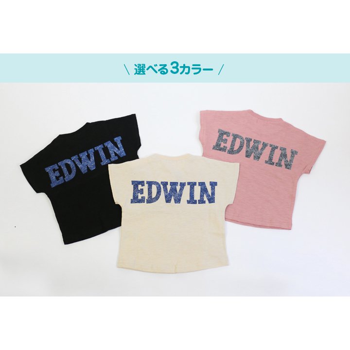 EDWIN/エドウイン ロゴバックプリント半袖Tシャツ