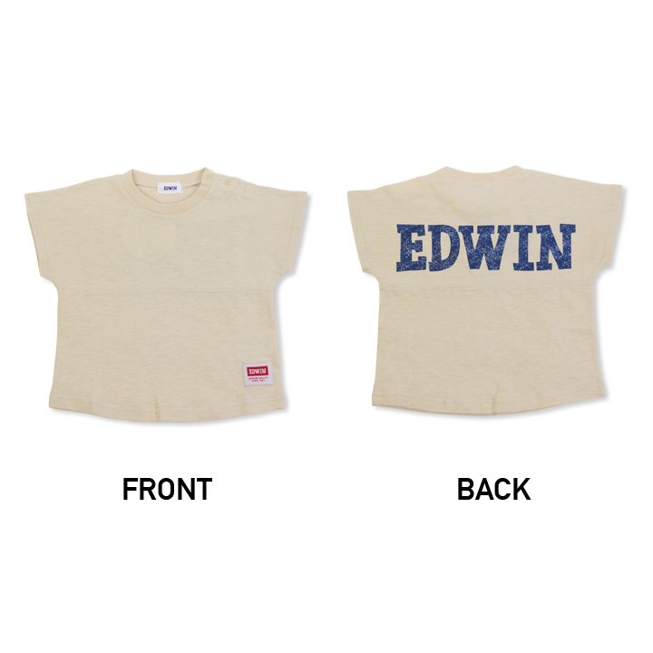 EDWIN/エドウイン ロゴバックプリント半袖Tシャツ