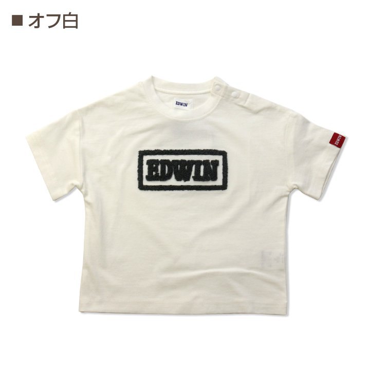 EDWIN/サガラ刺繍半袖Tシャツ