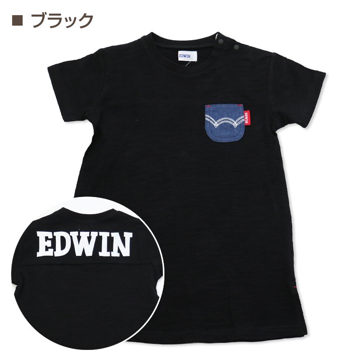 EDWIN/バックロゴ半袖ワンピース