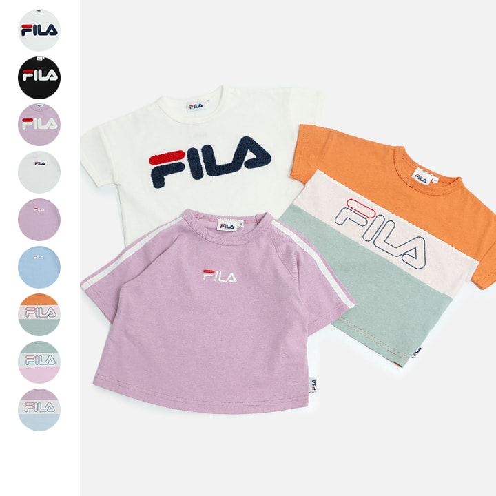 〈フィラ〉デザイン半袖Tシャツ