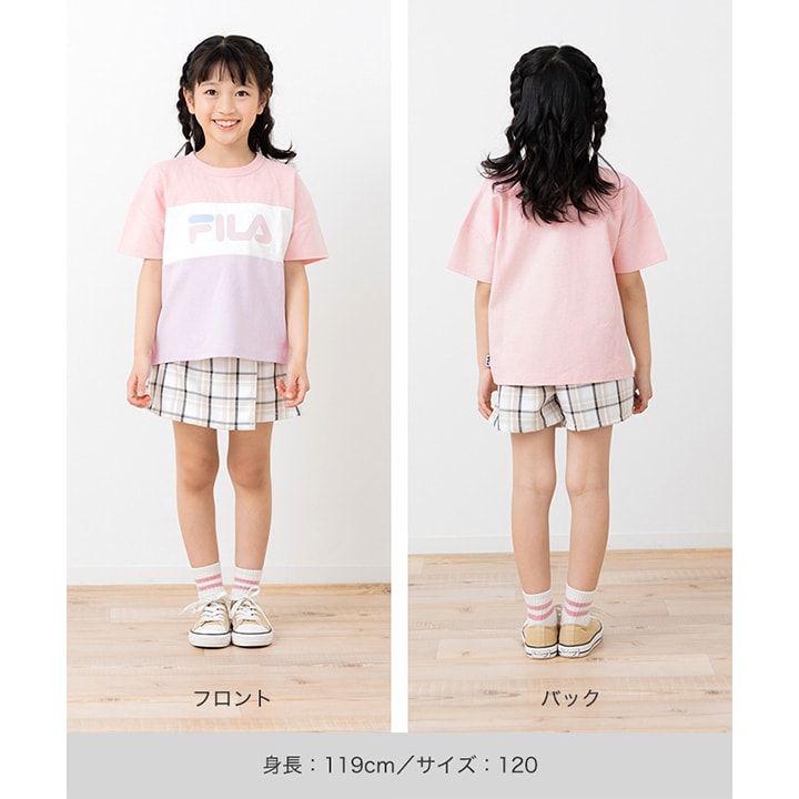 〈フィラ〉デザイン半袖Tシャツ