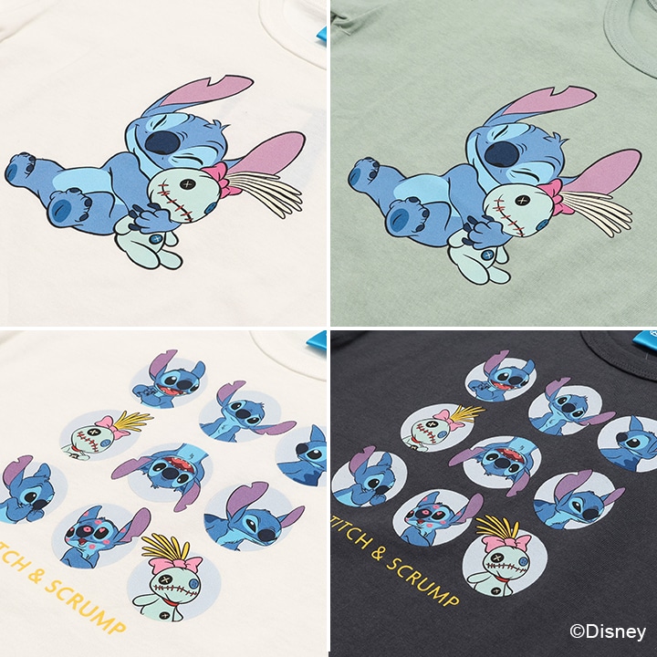 〈リロ&スティッチ〉半袖Tシャツ