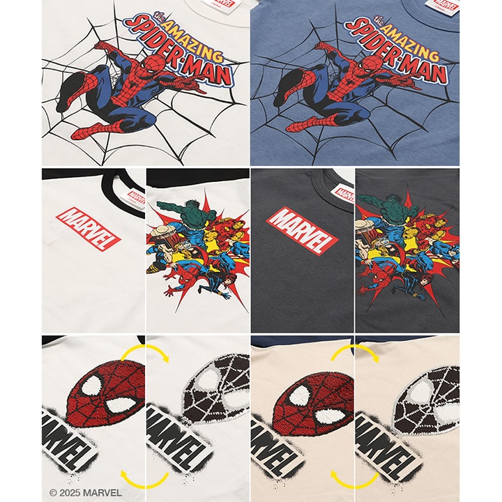 〈マーベル〉半袖Tシャツ
