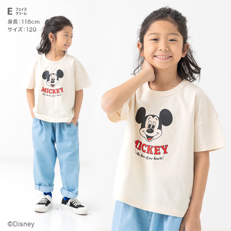 〈ディズニー〉ミッキーマウス/半袖Tシャツ