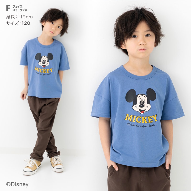 〈ディズニー〉ミッキーマウス/半袖Tシャツ