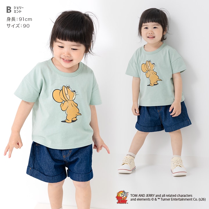 〈トムとジェリー〉半袖Tシャツ