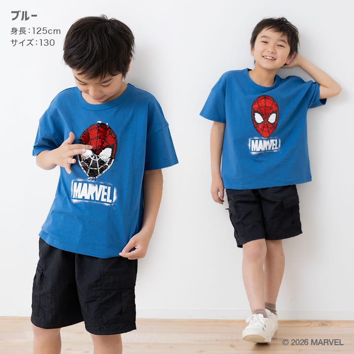 〈スパイダーマン〉半袖Tシャツ
