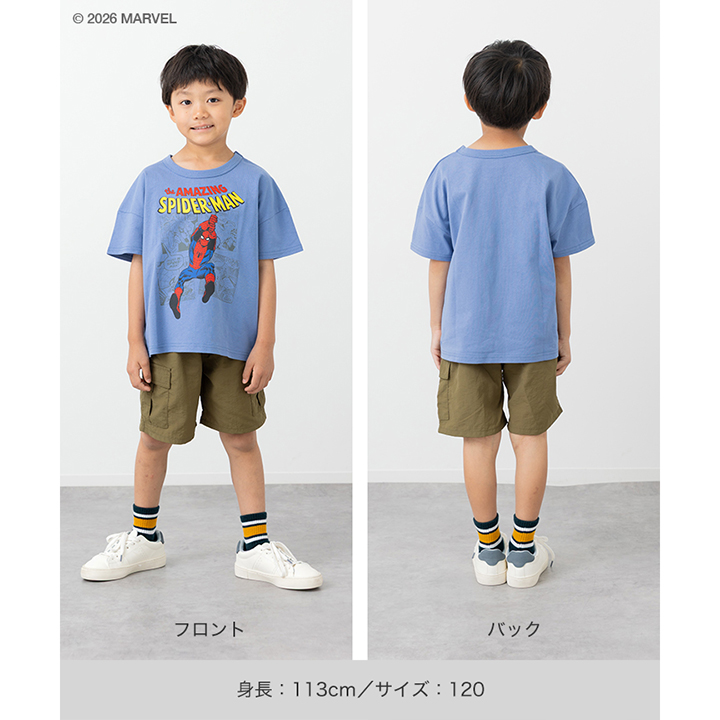 〈スパイダーマン〉半袖Tシャツ