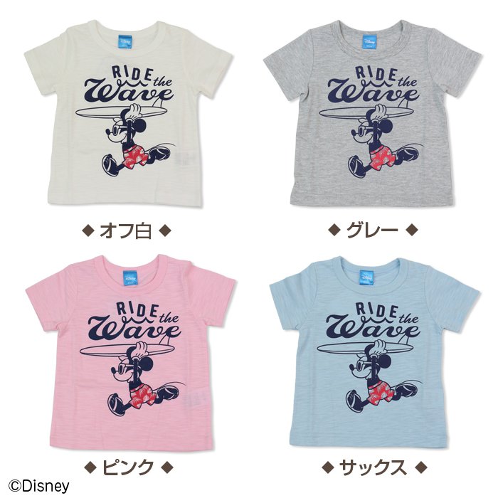ミッキーマウス サーフ半袖tシャツ 子供服 ベビー服の通販