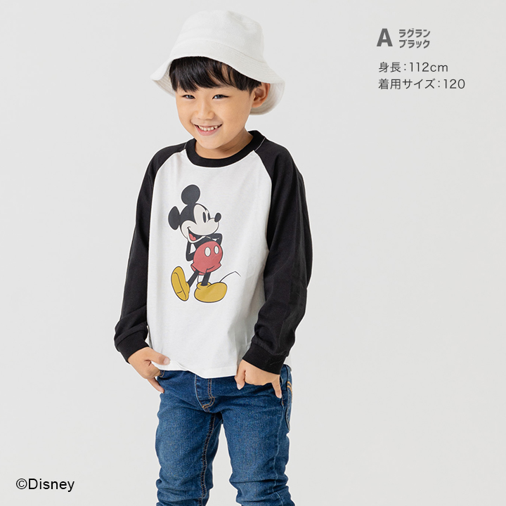 〈ディズニー〉ミッキーマウス/長袖Tシャツ