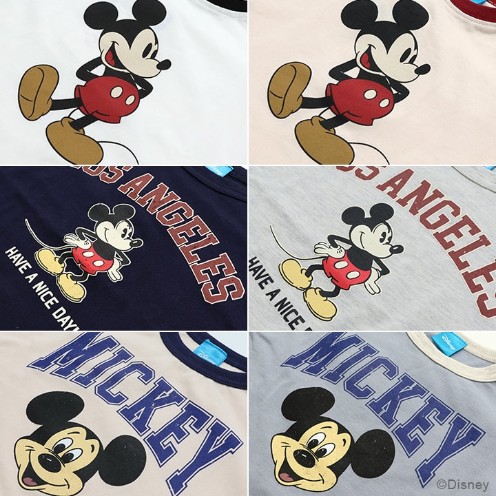 〈ディズニー〉ミッキーマウス/長袖Tシャツ