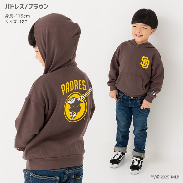 〈MLB〉裏毛パーカー