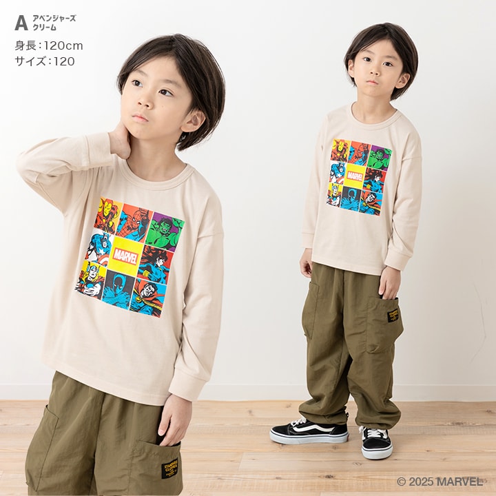 〈マーベル〉長袖Tシャツ
