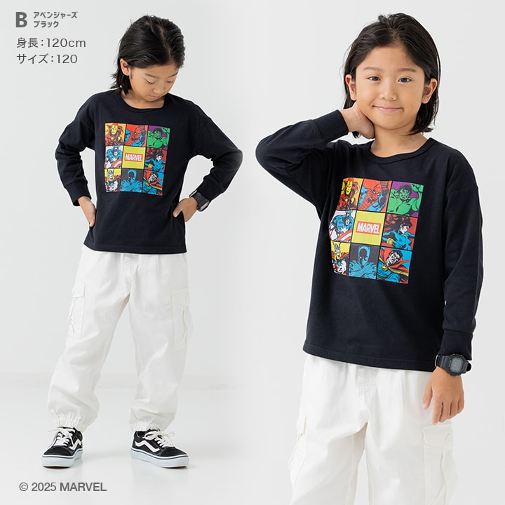 〈マーベル〉長袖Tシャツ