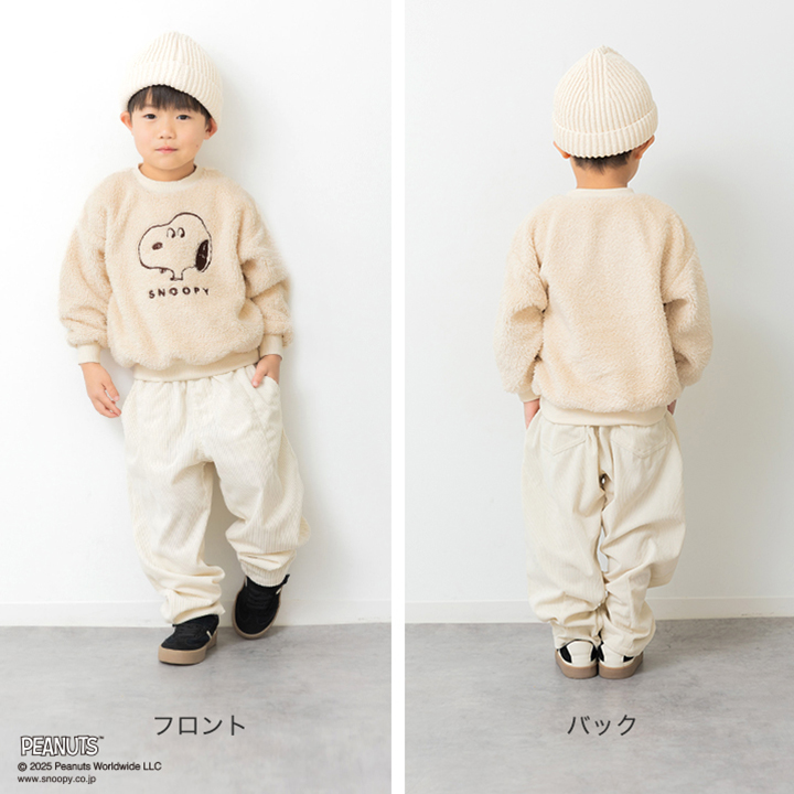 〈ピーナッツ〉ボアトレーナー