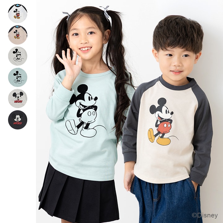 〈ディズニー〉ミッキーマウス/長袖Tシャツ