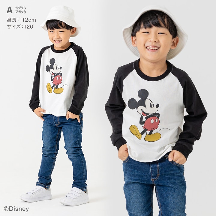 〈ディズニー〉ミッキーマウス/長袖Tシャツ