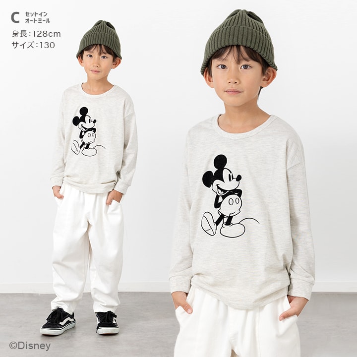 〈ディズニー〉ミッキーマウス/長袖Tシャツ
