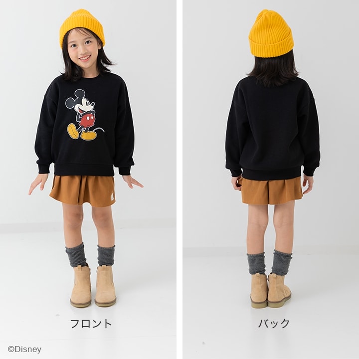 〈ディズニー〉ミッキーマウス/裏起毛トレーナー