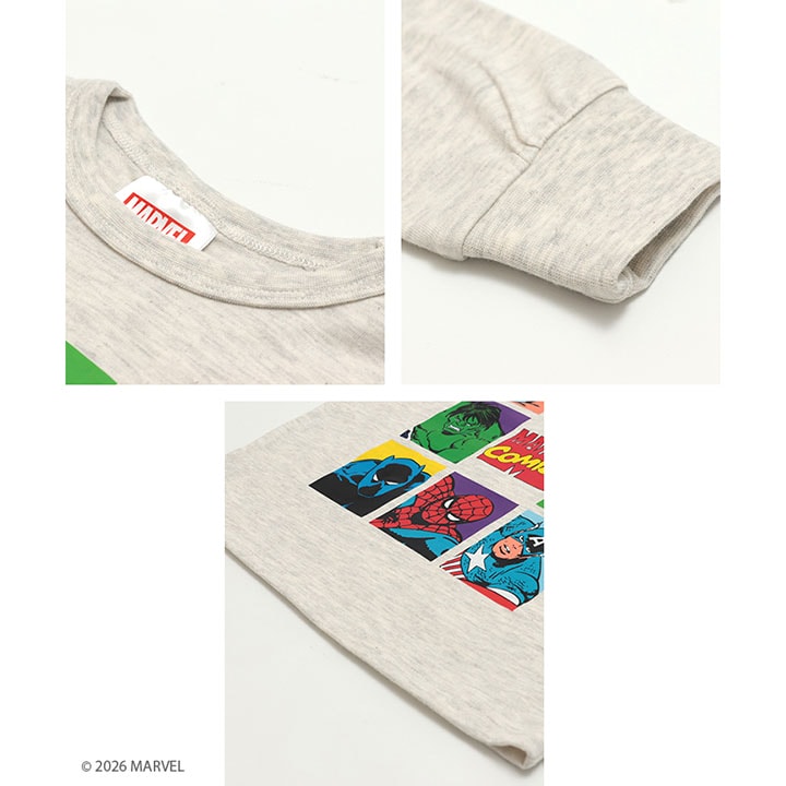 〈マーベル〉長袖Tシャツ