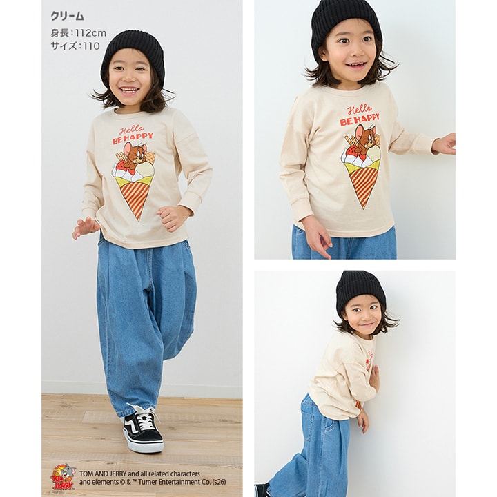 〈トムとジェリー〉長袖Tシャツ