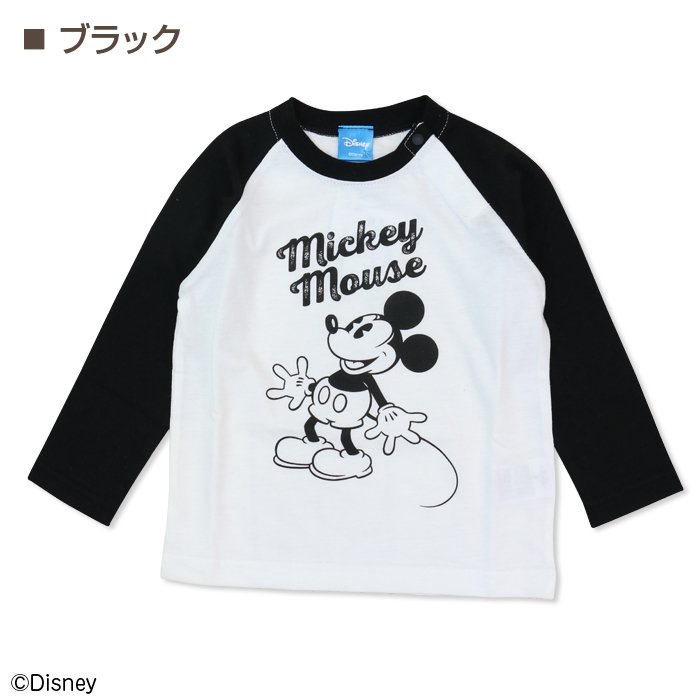 ミッキーマウス ラグランtシャツ 子供服 ベビー服の通販