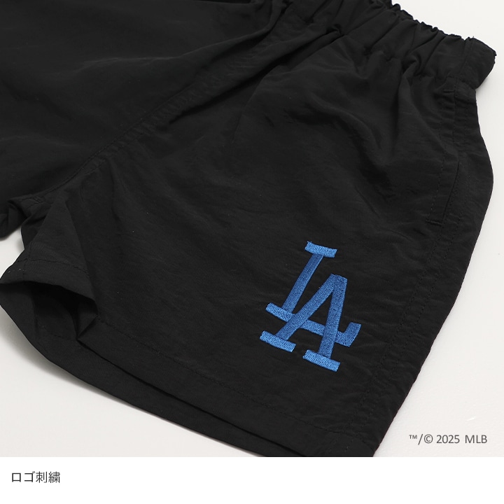 〈MLB〉ナイロンハーフパンツ