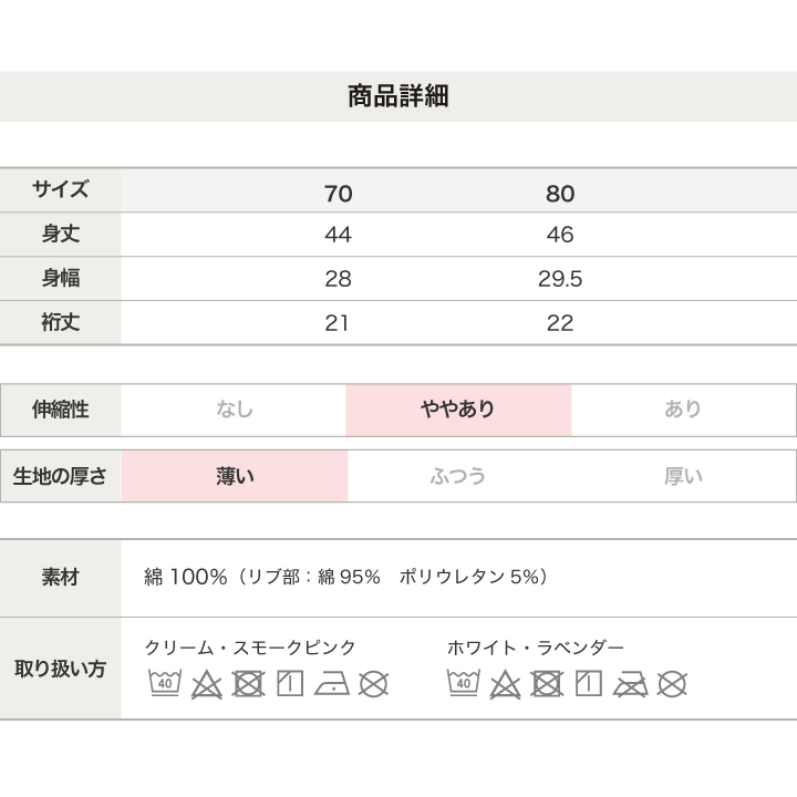 〈ミッフィー〉半袖ロンパース