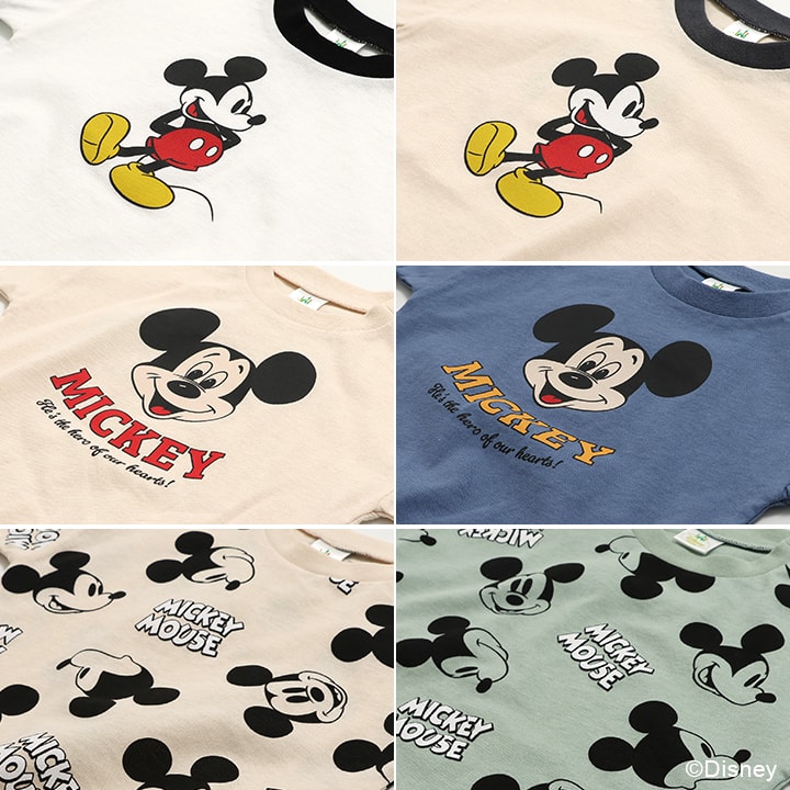 〈ディズニー〉ミッキーマウス/半袖ロンパース