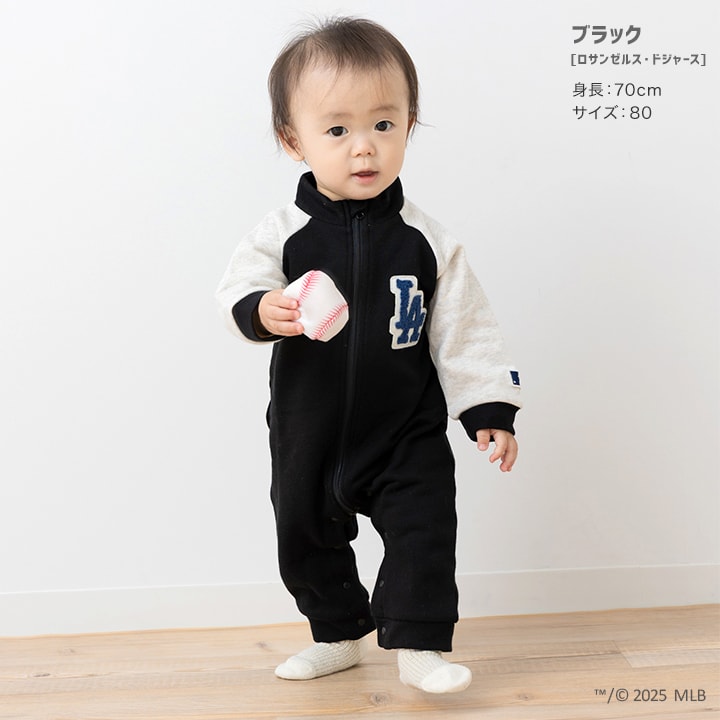 〈MLB〉裏毛カバーオール