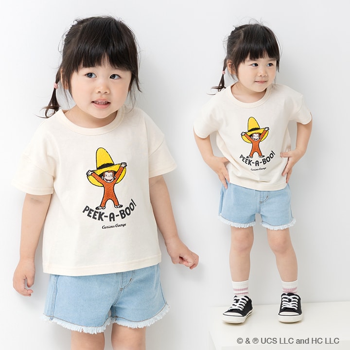 〈おさるのジョージ〉半袖Tシャツ